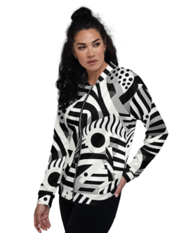 abstract zebra jacket