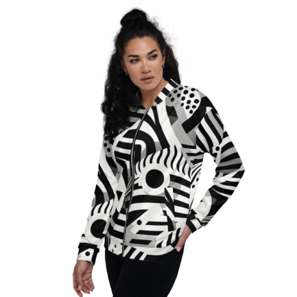 abstract zebra jacket