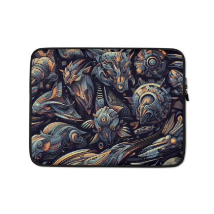 sci.fi animals, laptop sleeve, funda portatil