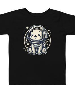 Cute Space Dog Toddler Shirt, playera