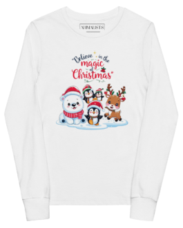 Festive Christmas Tee | Youth Long Sleeve | Believe in the Magic,