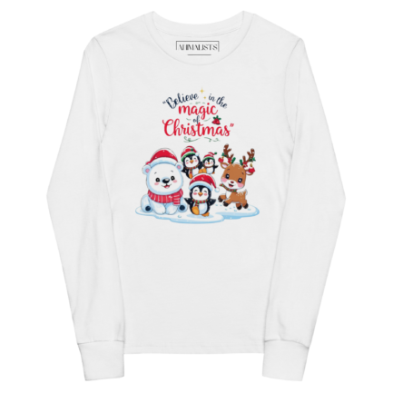 Festive Christmas Tee | Youth Long Sleeve | Believe in the Magic,